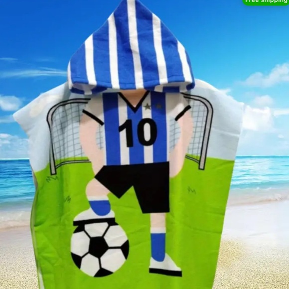 Two poncho style kids towels bundle - Picture 3 of 10